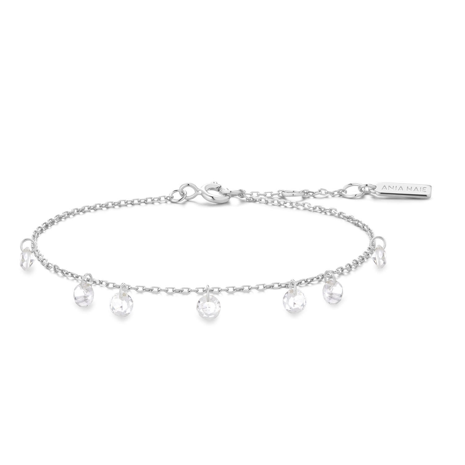  Starlit Drops - Link bracelets - Silver / Rhodium plated - Zirconia - 18,5cm